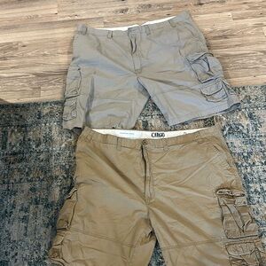 Lot of  2 Big and Tall Cargo Shorts Sz 52 and Sz 54